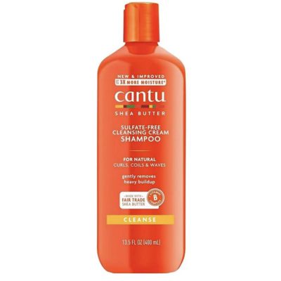 شامپو شی باتر موهای فر و مجعد کانتو Cantu Shampoo حجم 400 میلی‌لیتر