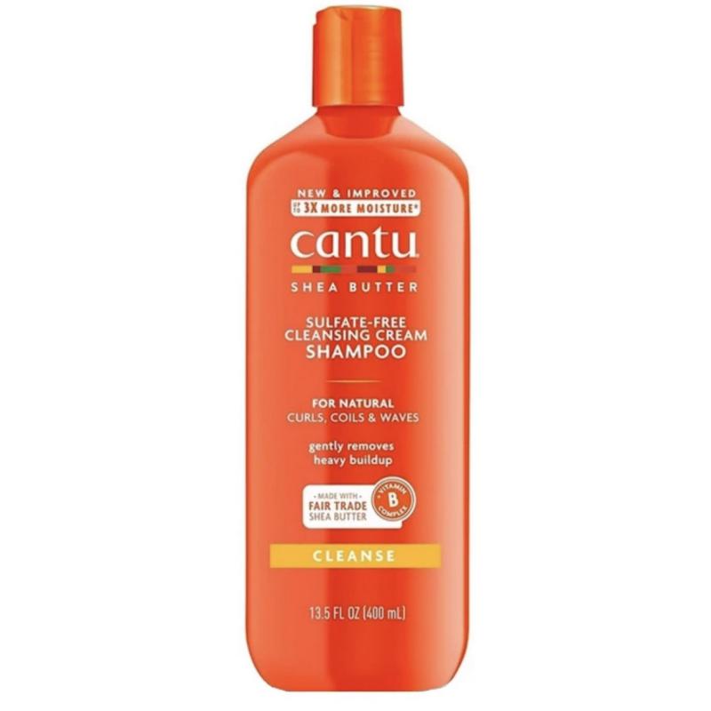 شامپو شی باتر موهای فر و مجعد کانتو Cantu Shampoo حجم 400 میلیلیتر