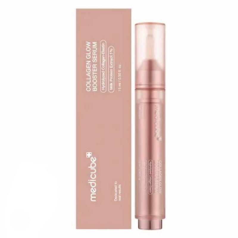 سرم بوستر درخشان‌کننده کلاژن مدی کیوب Collagen Glow حجم 15 میلی لیتر