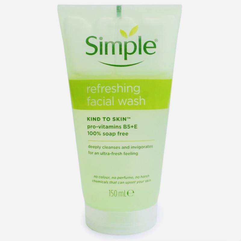 ژل شستشوی سیمپل پوست حساس Refreshing Facial Wash حجم 150 میلی لیتر