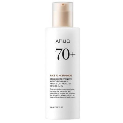 شیر روشن‌کننده برنج و سراماید آنوا Rice 70 Moisturizing حجم 150 میلی لیتر
