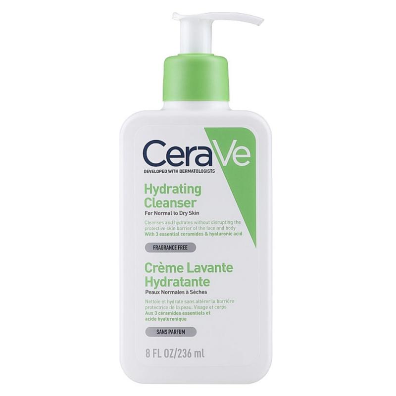 ژل شستشو هیالورونیک‌ اسید سراوی Hydrating Cleanser حجم 236/473 میلی لیتر