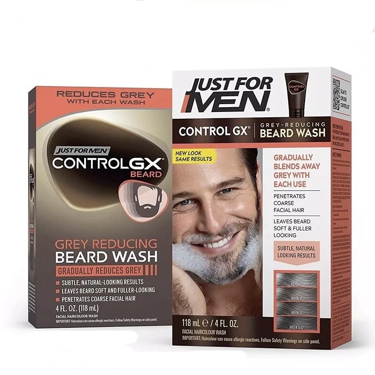 شامپو رفع تدریجی سفیدی ریش جاست فورمن Control GX حجم 118 میلی لیتر