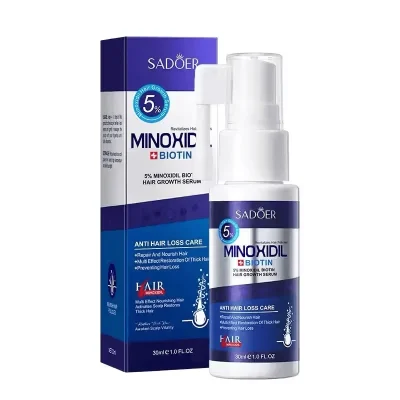 سرم رشد و ضدریزش موی ماینوکسیدیل 5 درصد سادور 30ml